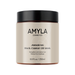 Schwarze Rizinusöl-Haarmaske