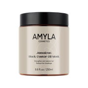 Schwarze Rizinusöl-Haarmaske