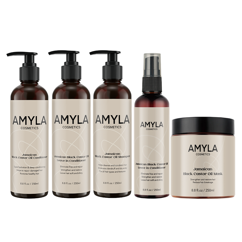 Das schwarze Rizinusöl-Set