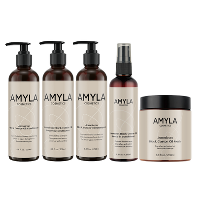 Das schwarze Rizinusöl-Set