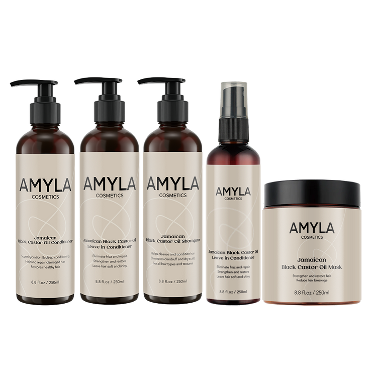 Das schwarze Rizinusöl-Set