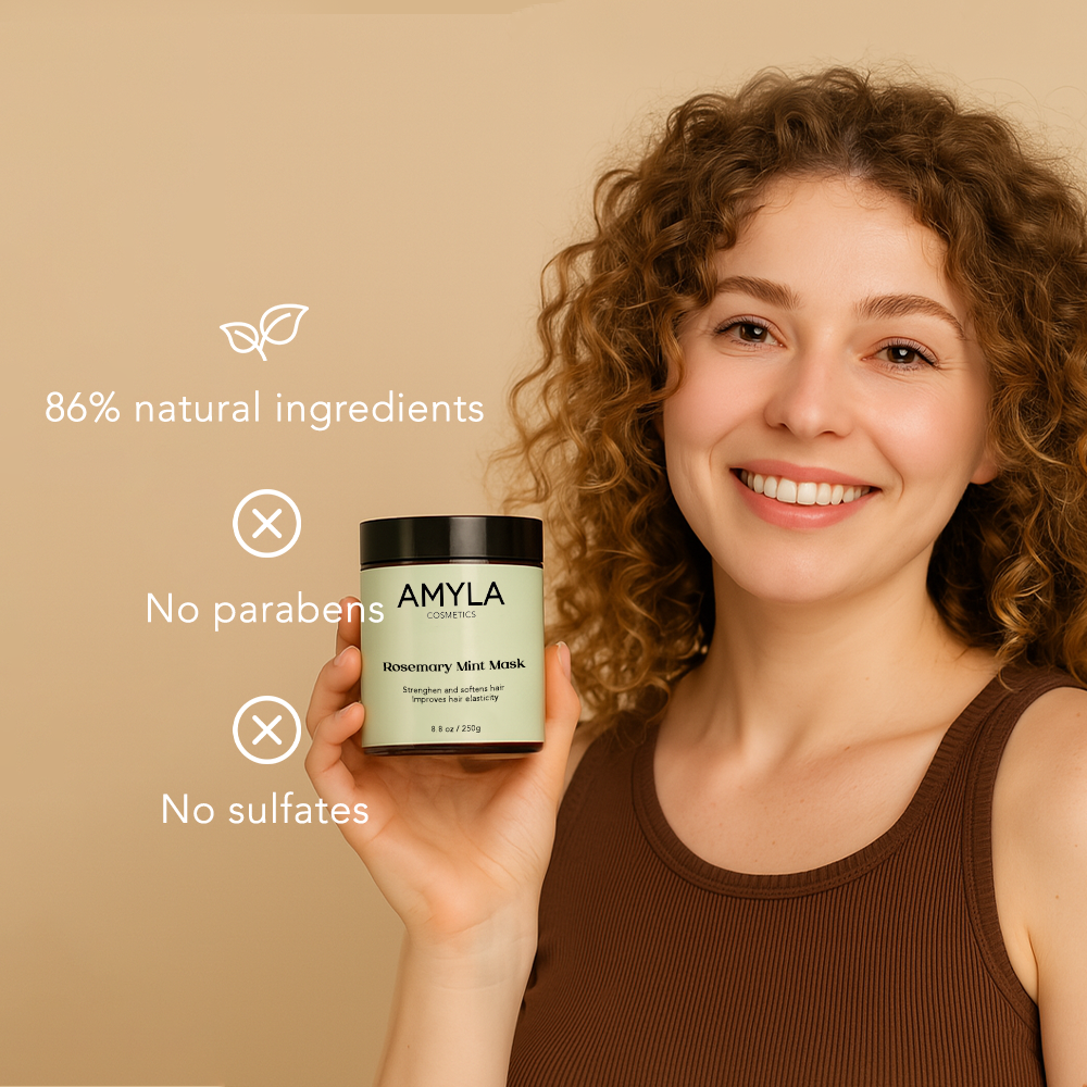 Stärkende Rosmarin-Minze-Haarmaske