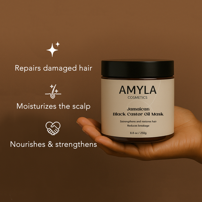 Schwarze Rizinusöl-Haarmaske - Product Image