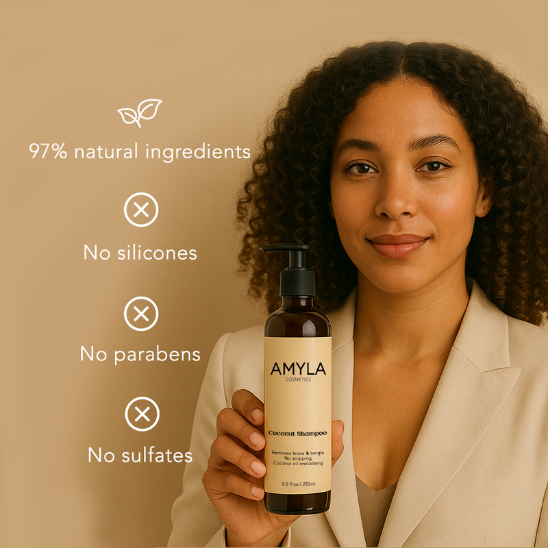 Lockiges Kokosnuss-Shampoo - Product Image